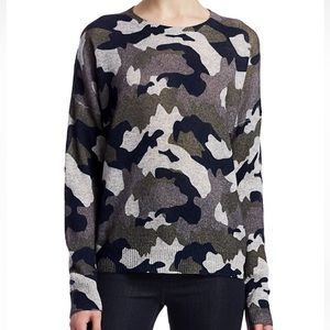 360 Cashmere Cashmere Camo Sweater